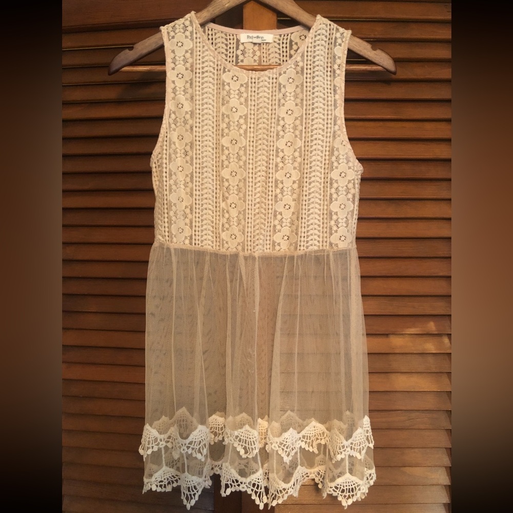 Cute tan sheer tank